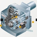 BRULEUR WEISHAUPT FIOUL WL5/1-B EXEC. LN-BE VOLET AIR FIXE