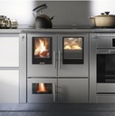 CUISINIERE BOIS CHAUDIERE PERTINGER A FLAMME INVERSEE 100