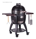 KAMADO MONOLITH CLASSIC AVANTGARDE NOIR AVEC CHARIOT 