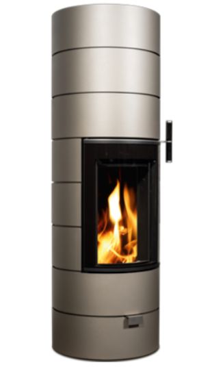 POELE BOIS CERA DESIGN RONDOTHERM TITAN NOIR 