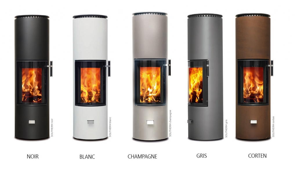 POELE BOIS CERA DESIGN SOLITHERM COULEURS