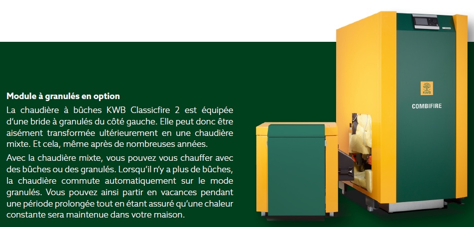 CHAUDIERE BOIS KWB CLASSICFIRE CF1.5 18 KW