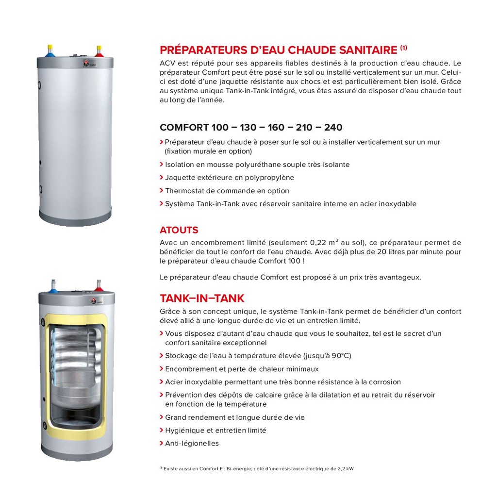 BOILER ACV COMFORT 160