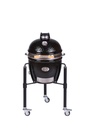 KAMADO MONOLITH JUNIOR PRO 2.0 NOIR AVEC CHARIOT