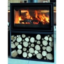 POELE BOIS JIDE MODUL-ART WOODBOX 77 PORTE NEW-LOOK 9 KW