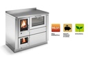CUISINIERE BOIS CHAUDIERE PERTINGER A FLAMME INVERSEE 100