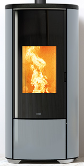 POELE PELLETS NOBIS A8 V/C ROUND Top Glass 8KW