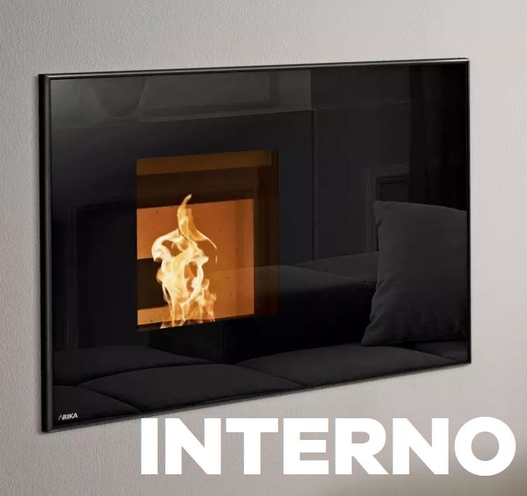 INSERT PELLETS RIKA INTERNO 7 KW AVEC CADRE STANDARD