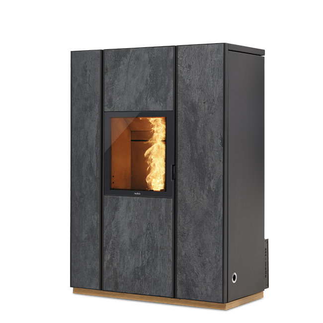 POELE BOIS/PELLETS NOBIS UNICA 10 DARK/GREY 9.3 KW