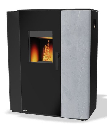[RIK_E17008+E17010+E17011] POELE BOIS PELLETS RIKA PARO MULTIAIR OLLAIRE 8 KW ARRIERE