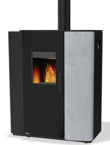 [RIK_E17008+E17009+E17011] POELE BOIS PELLETS RIKA PARO MULTIAIR OLLAIRE 8 KW RAO