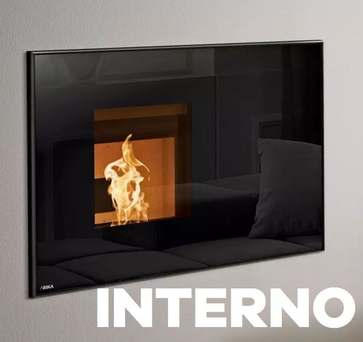 [RIK_E15553+E15554] INSERT PELLETS RIKA INTERNO 7 KW AVEC CADRE STANDARD