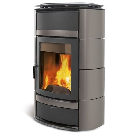 POELE BOIS LANORDICA NORMA S EVO IDRO D.S.A. 20 KW GRIS