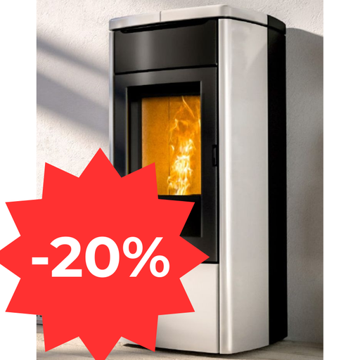 [NOB_N0001SPANEURLEXPO] POELE PELLETS NOBIS A9 V ZENITH BLANC 8 KW