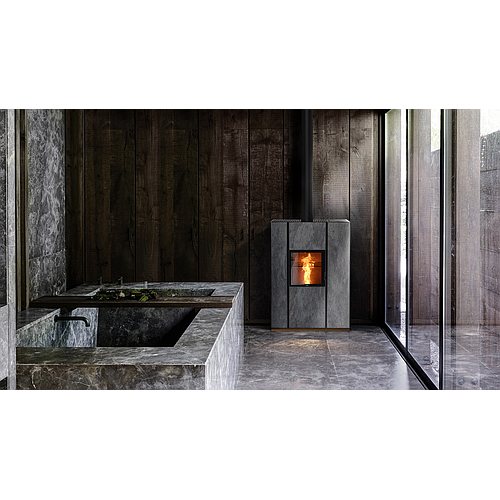 POELE PELLETS/BOIS UNICA DARK
