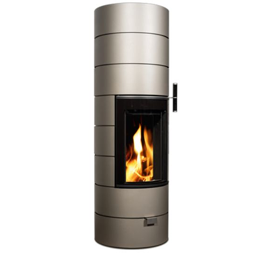 POELE BOIS CERA DESIGN RONDOTHERM TITAN NOIR 