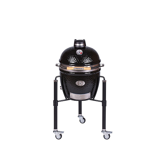 KAMADO MONOLITH JUNIOR PRO 2.0 NOIR AVEC CHARIOT